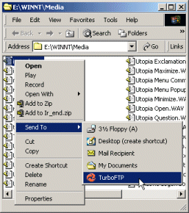 Upload from Explorer