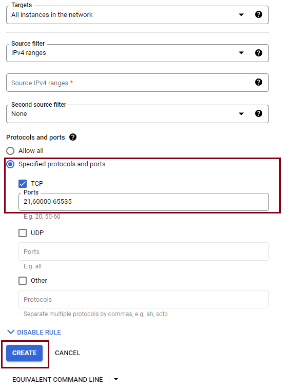 Configure TCP Port Forwarding