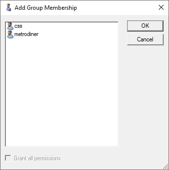 Add user group for dir access
configure