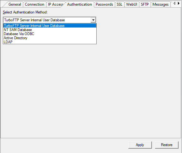 MFT server virtual domain
authentication